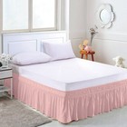 Wrap Around Bed Skirts Drop Solid Color Elastic Bed Skirt Queen King Full Dust