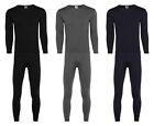 Mens Winter Ultra-soft Fleece Lined Thermal Top   Bottom Long John Underwear Set