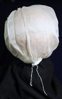 Vtg Antique 1890s 1900s 1910s Baby Toddler Doll Bonnet Night Cap Ivory Batiste