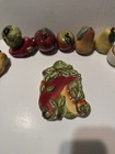 Vintage Salt   Pepper Shakers Lot Of 8 Ceramic Sets 1 Tray Japan Russ