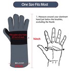 Animal Handling Gloves Leather Sleeve Bite Proof Dog Cat Bird Reptile Protection