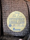 Vintage Penneys De Luxe Adjustable Dress Form Size A Sewing Mannequin