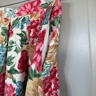 Russ Floral Corduroy Pleated Midi Skirt High Waisted Pink Multi Size 10