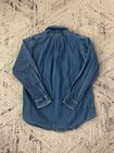 Vintage Polo Country Ralph Lauren Denim Shirt Mens M Blue Button Down Work 90s