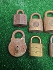 Lot Of 10 Vintage Antique Padlocks  Master  Corbin  Acme  Reese     No Keys