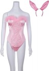 Elle Woods Bunny Costume Women s Sexy Bunny Girl One Piece Bodysuit