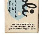 Rare Vintage Poli Restaurant And Lounge Advertising Collectible Matchbox