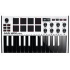 Akai Mpk Mini Mkii Mk3 White 25-key Usb Midi Keyboard Controller W headphones