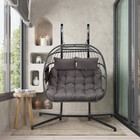 Hommow 2 Person Swing Chair With Stand