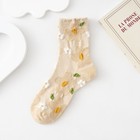 Mens Retro Floral Mid-calf Womens Socks