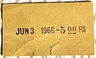 Bill Speidel s  Seattle Underground Tour Ticket Stub 3736 Vintage 1st Year  1966