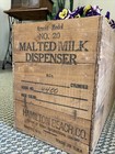 Vintage Wood Crate Hamilton Beach  20 Malt Mixer Dispenser Milk Racine Wisconsin