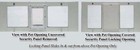 37  -42  Sash Window Pet Door     Four Sizes Of Flaps Available