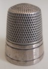Vintage Simons Bro    Co  Sterling Silver Thimble Size 11  Usa C 1920   great Cond