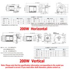 New 200w High-quality Gear Motor Electric Variable Single Phase Speed Reduction