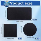 6pcs Trampoline Patch Repair Kit  3 Styles Patches Medium  Black