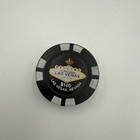 Vintage Black Casino Poker Chips Refillable Butane Cigarette Lighter Las Vegas