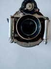 Vintage Brass Camera Lens Mounted On 2  X 2  Wood Board Collectible