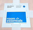 Room Essentials Solid Microfleece Bed Blanket Twin Xl 66   90  New  