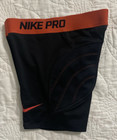 Nike Girls Pro Softball Slider Training Shorts  Small  Black max Orange