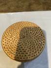 Vintage Woven Rattan Wicker Basket With Lid Small Keepsake Trinket 2 75   x5   