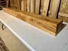 Reclaimed Solid Elm Wood Beam fireplace Mantel Beam sanded figured Wood Mantle