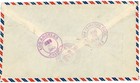 Thailand Sc 259a Type Ii x3  267 271-bangkok 23 8 49-registered label -air Mail-