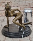 Bronze Sculpture Statue Handcrafted Signed Nude Girl Limited Edition  figure