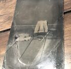  daisy s Place  Unusual Tintype Photo Child s Clothes Shoes Mourning Memorial 