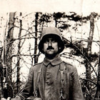 Wwi German Army Soldier Stahlhelm Rifle Bayonet Rppc Real Photo Postcard