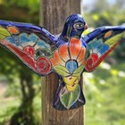 Talavera Dove 11  Blue Bird Mexican Pottery Handmade Home Decor Ceramic Folk Art