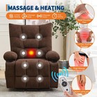 Power Lift Recliner Chair With Massage   Heat For Elderly Oversized Rocker Sofa