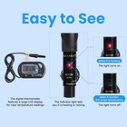 Aquarium Heater 25-300w Adjustable Fish Tank Heater With Digital Thermometer