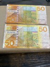 Netherlands 1982 50 Gulden  vijftig Gulden  Banknotes Lot Of 2
