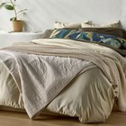 Full queen Rayon From Bamboo Duvet Set Light Olive Green - Casaluna