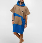 Wave Hawaii Lightweight Waffle Poncho Lighd Sand mid-blue Nwt Changing Towel