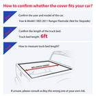 Bed Cover Soft Tri-fold Tonneau Cover For 1983-2011 Ranger Fleetside 6ft