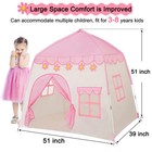 Pink Princess Castle Game Play Tent Kids Girls Gift Toy Indoor Outdoor Playhouse