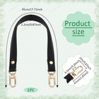 Black Genuine Leather Purse Strap 17 7 Short Bag Handle Replacement Diy Strap