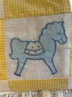 Stuff Its Rocking Horse Handmade 14 In Pillow Home Nursery Yellow Gingham Eyelet