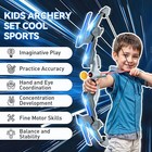 Kids Bow And Arrow Set With Suction Cup Arrows Perfect Outdoor Toy For Children