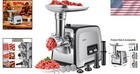 Stainless Steel Electric Meat Mincer With Sausage Stuffer   Kubbe Kit  2800w