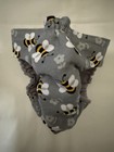 Female Dog Puppy Pet Diaper Washable Pants Sanitary Underwear Gray Bees M Xl