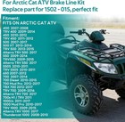 For Arctic Cat Front Braided Brake Hose Line 400 450 500 550 650 700 1000 Xt Trv