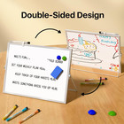 Dry Erase White Board With Stand  Double-sided Whiteboard 16 x12 