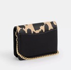 Nwt Coach Mini Wallet On A Chain Cx151 Leopard Print Canvas   Leather     