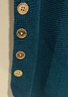 Nwt Michael Kors Women s  Luxe Teal Tunic Top  Button Accents Size L