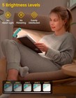 Glocusent Usb Rechargeable Book Light For Reading In Bed  Portable Clip-on Led R