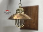 Vintage Brass   Copper Hanging Pendant Light Fixture   Nautical Ceiling Lamp