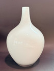 Vintage White Glass Salong Vase Johanna Jelinek Ikea 1990 Modernism Mid Century